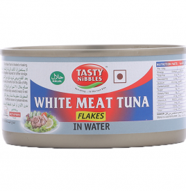 Tasty Nibbles White Meat Tuna Flakes In Water  Tin  185 grams